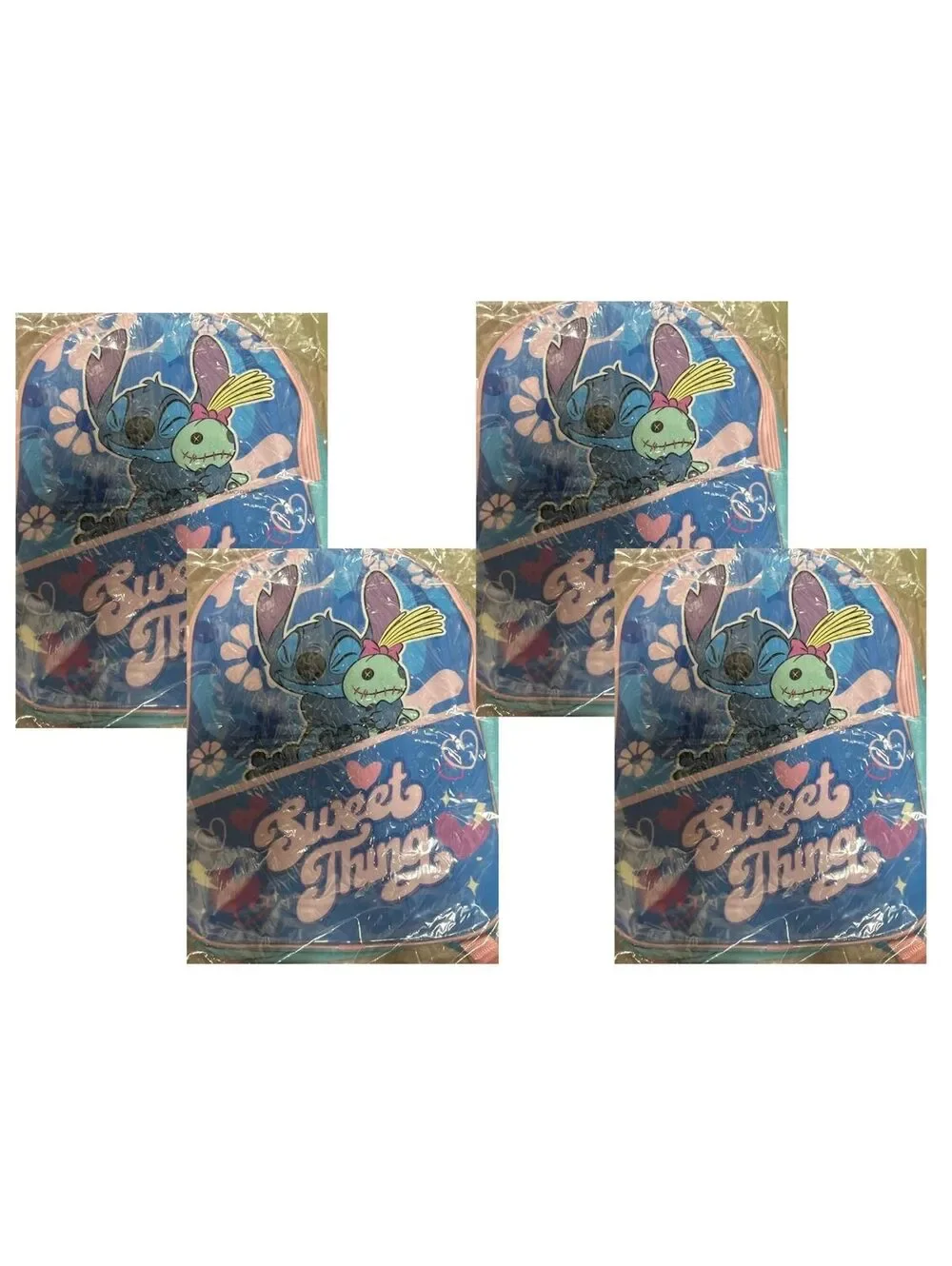 Disney Lilo & Stitch Sweet Thing 15-Inch Kids Backpacks Blue 4-Pack